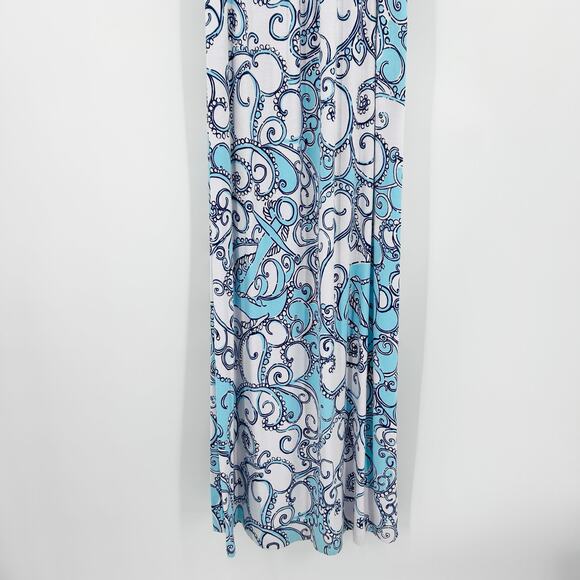 Lilly Pulitzer Sloane Maxi Dress Shape Up or Ship Out Anchor Print Women Size S - Picture 6 of 14